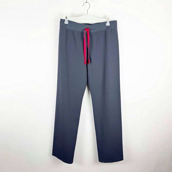 Figs Livingston Basic Scrub Pants Womens Small Charcoal Dark Gray Drawstring - Picture 1 of 15